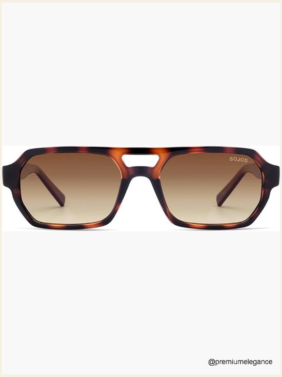 Trendy TR90 Polarized Aviator Sunglasses Retro Rectangle Shades Unisex main image 4